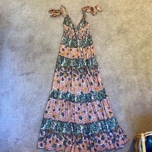Free people, boho maxi dress